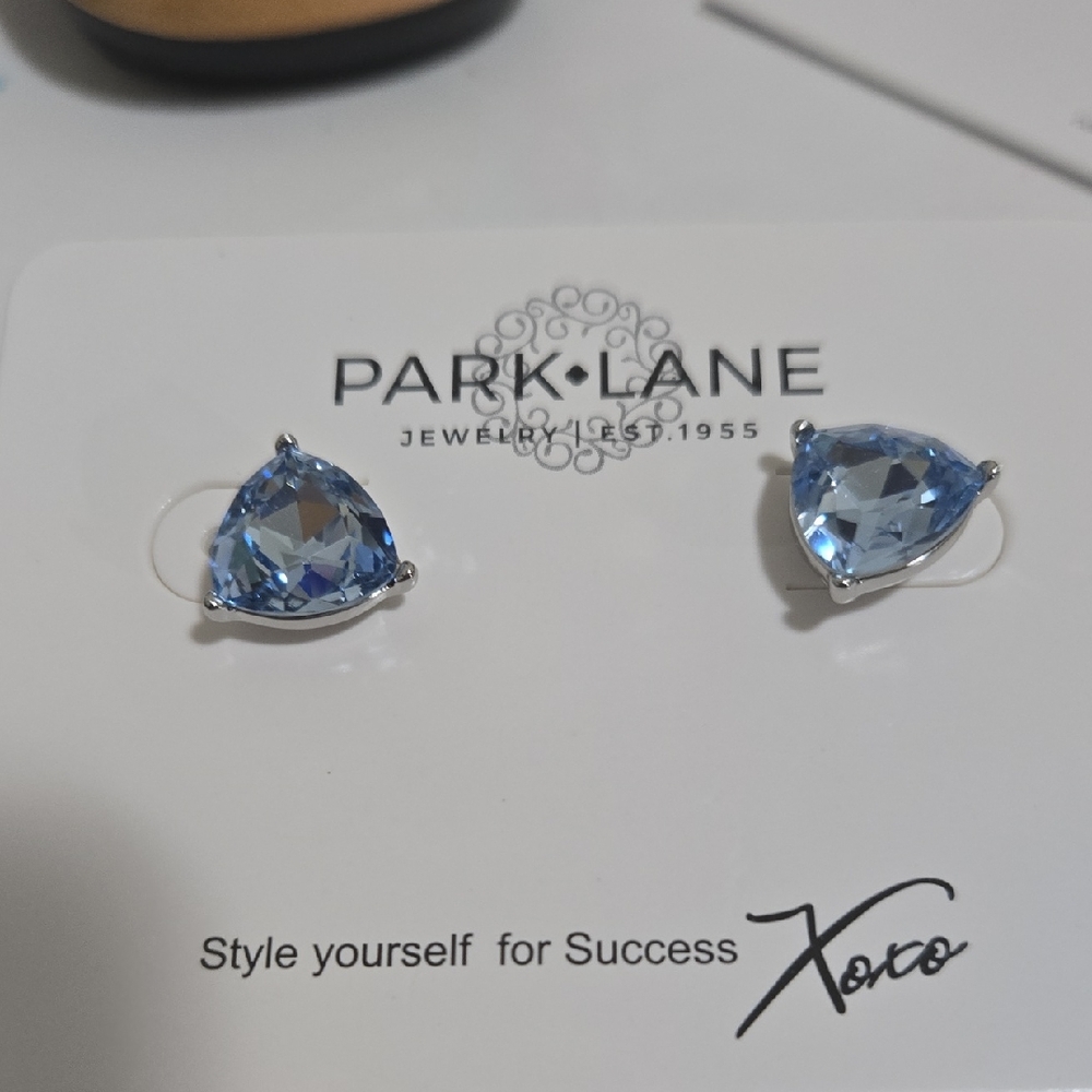 Park Lane Triangular Blue Earrings